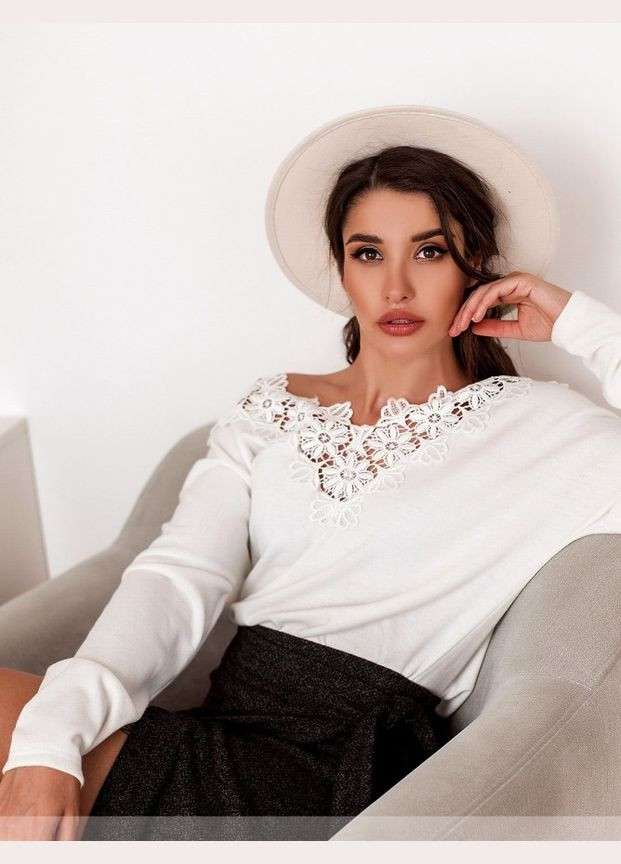 Білий кофточка Liton без декору (305833873)