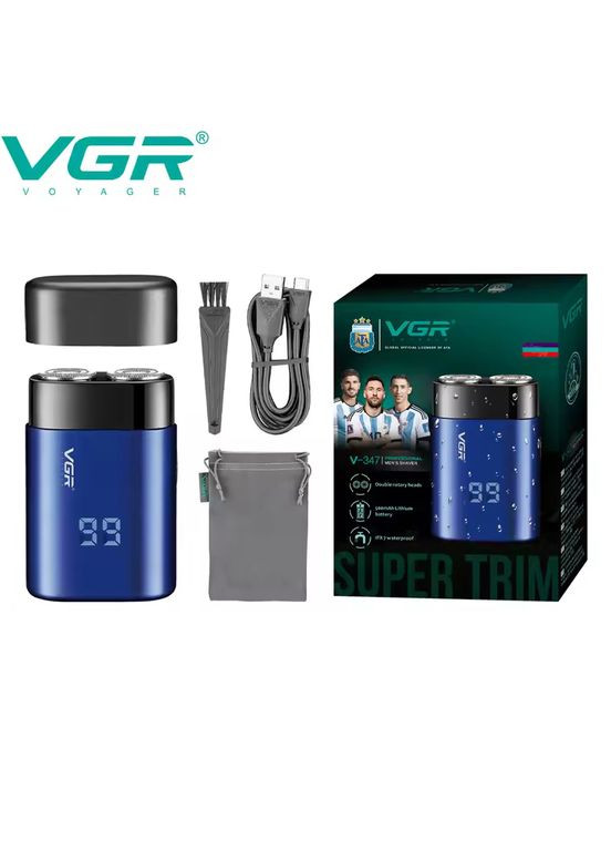 Электробритва V-347. Цвет: синий VGR (363059061)