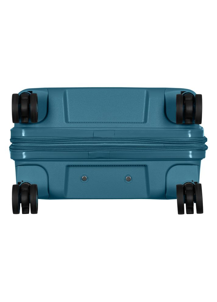 Валіза, Aero, поліпропілен, мала, 35/44 л, TSA, 4 колеса, EXP, синій 2E (370618060)