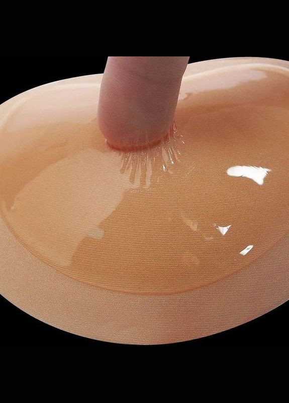 Пуш-ап вкладыши к бюстгальтеру силиконовая основа для лифчика Push up No Brand Вкладиш класичний бежевий (342758748)