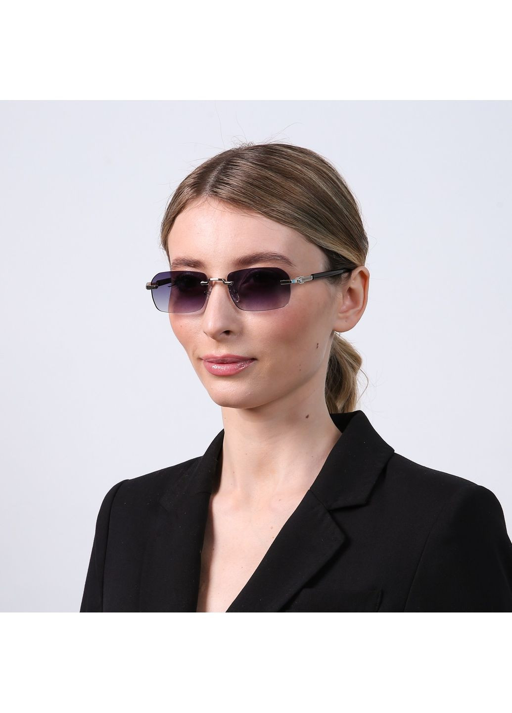 Сонцезахисні окуляри Прямокутні жіночі LuckyLOOK 724-440 (322789945)