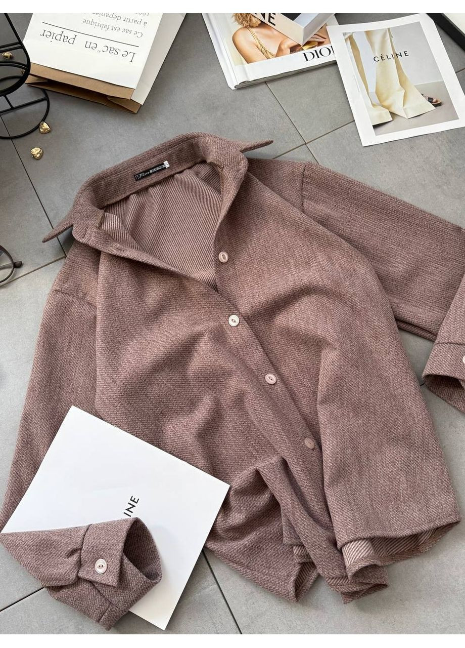 🤎Тепла кашемірова сорочка-жакет на осінь | Розмірна сітка в описі Vione (368708831)