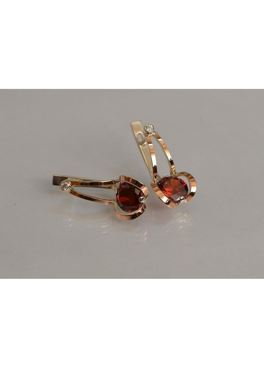 Серебряные серьги с пластинами из золота Silver Style (366813412)