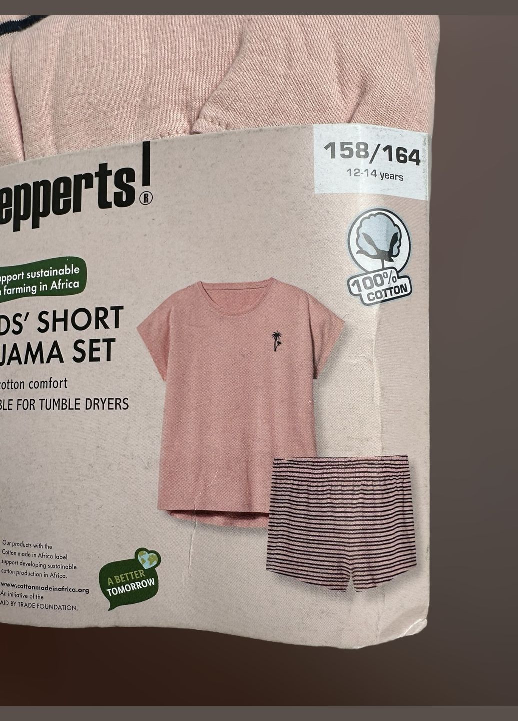 Розовая пижама футболка + шорты Pepperts