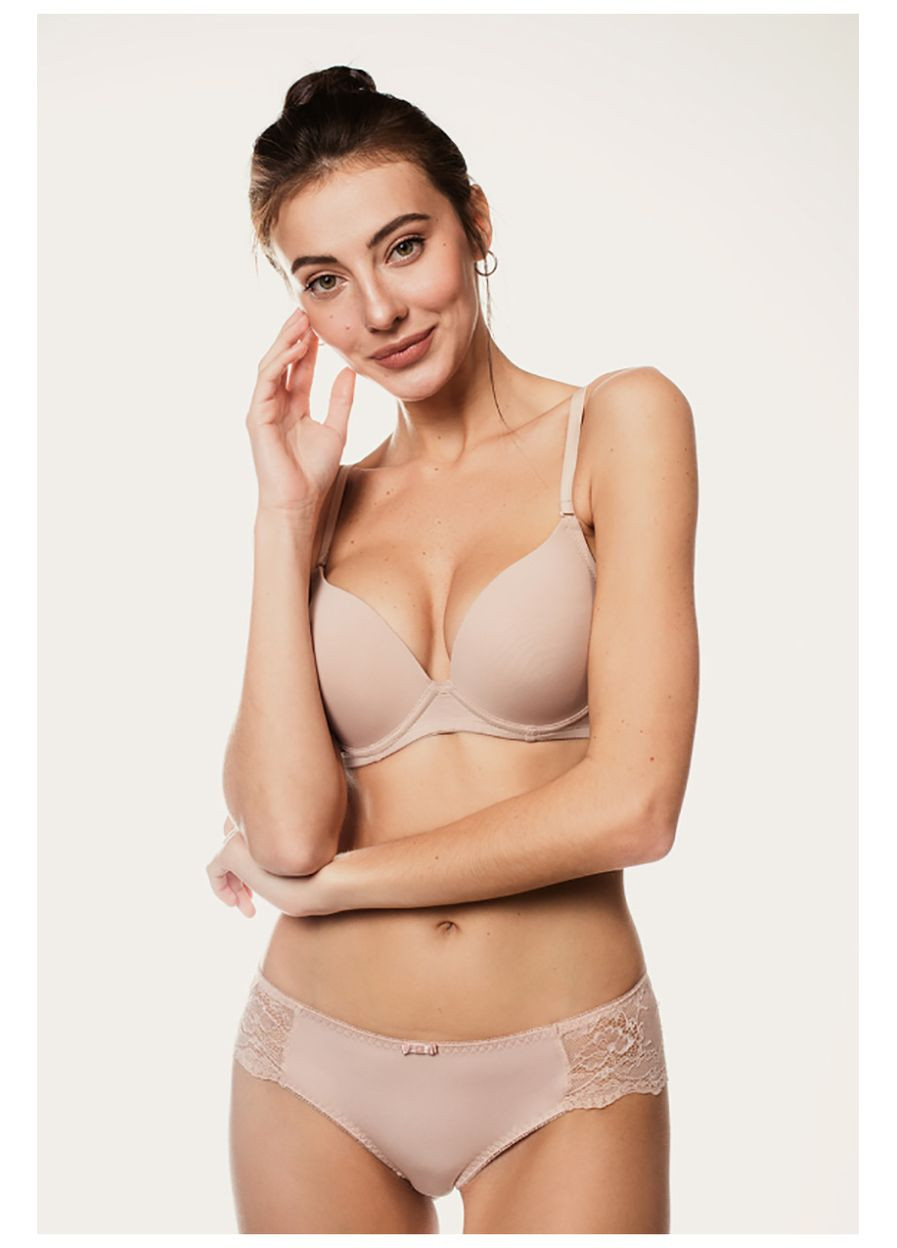 Бежевий бюстгальтер Luna з кісточками