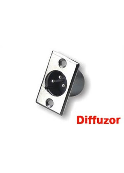 Роз'єм RX039M XLR male (тато) панельний ROXTONE (326743567)