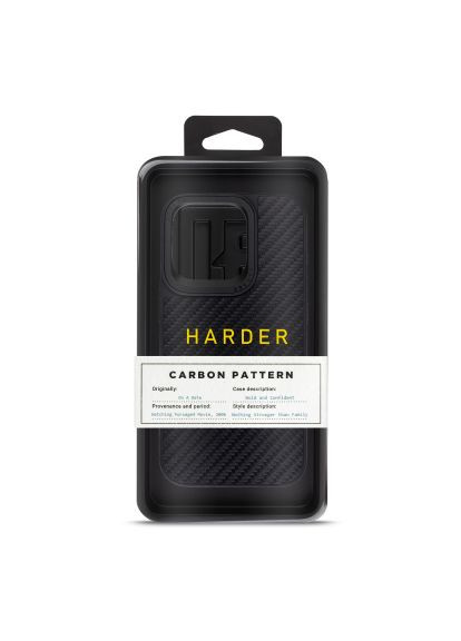 Чохол до мобільного телефона (ARM76779) Harder Carbon Pattern Apple iPhone 14 Pro Black (357492224)