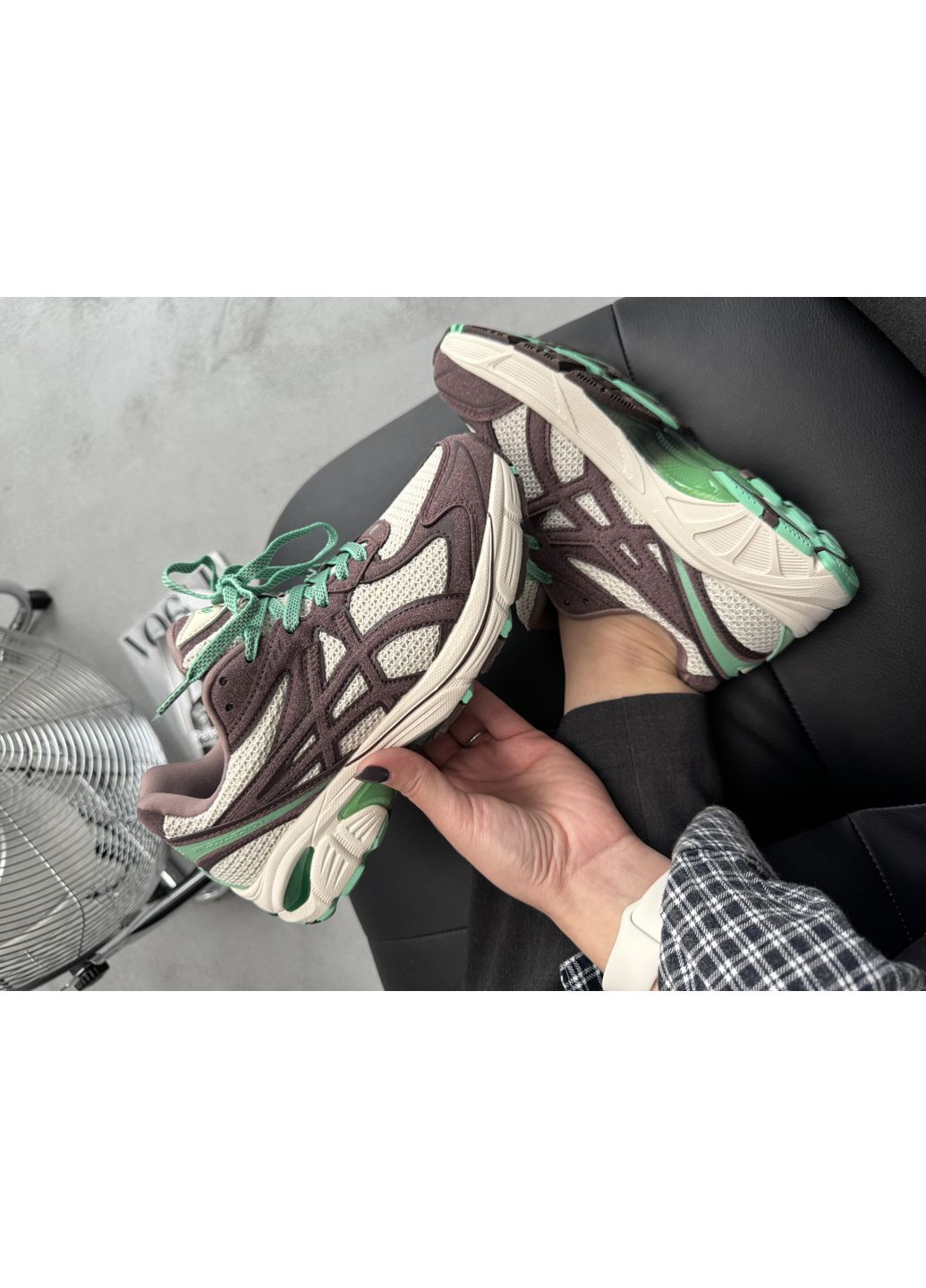 КРОССОВКИ ЖЕНСКИЕ ASICS GT-2160 BEIGE / BROWN / GREEN АСИКС GT-2160 No Brand серые демисезоны (369387483)