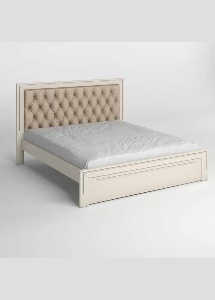 Односпальная деревянная кровать Торонто Т3 (S2005Y50R)/Аляска 23 (бежевый) 90х200 см (MBG-7559) Mebigrand (366084268)