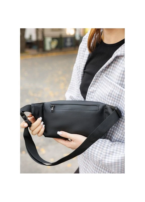 Сумка на пояс бананка Tirso Slim чорна водостійка Sambag SB-80119001 (400734480)