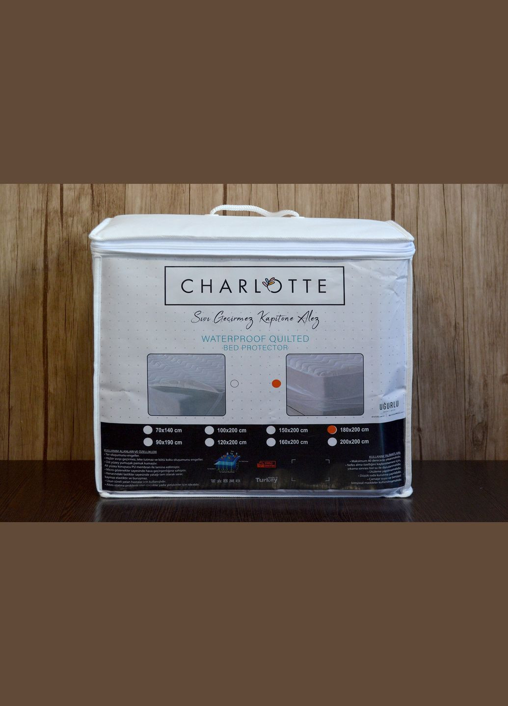 Наматрацник стьобаний водонепроникний, борт на резинці 160х200 см No Brand (296935344)