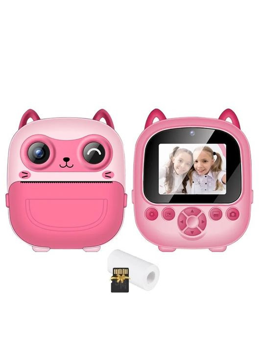 Дитячий фотоапарат моментального друку Print Camera S5 Pink + карта пам'яті No Brand (368717571)