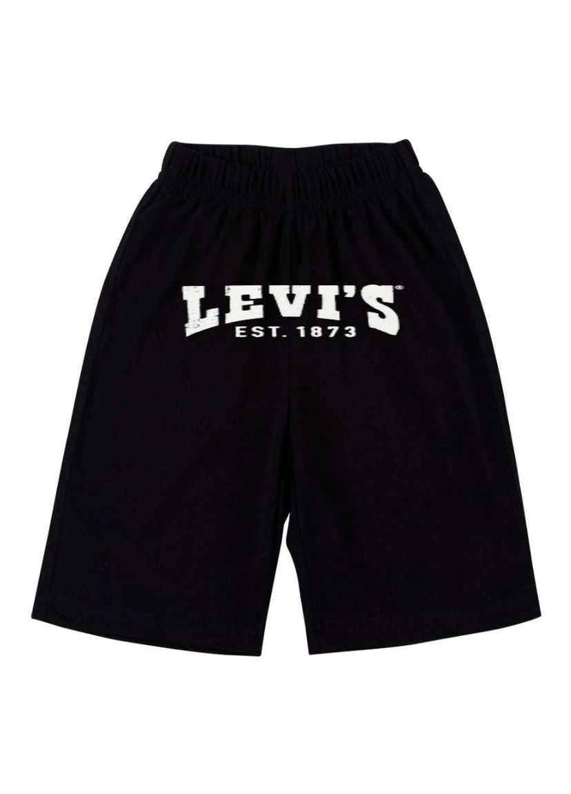 Стильні чоловічі шорти Levis двонитка чорні No Brand (387574193)