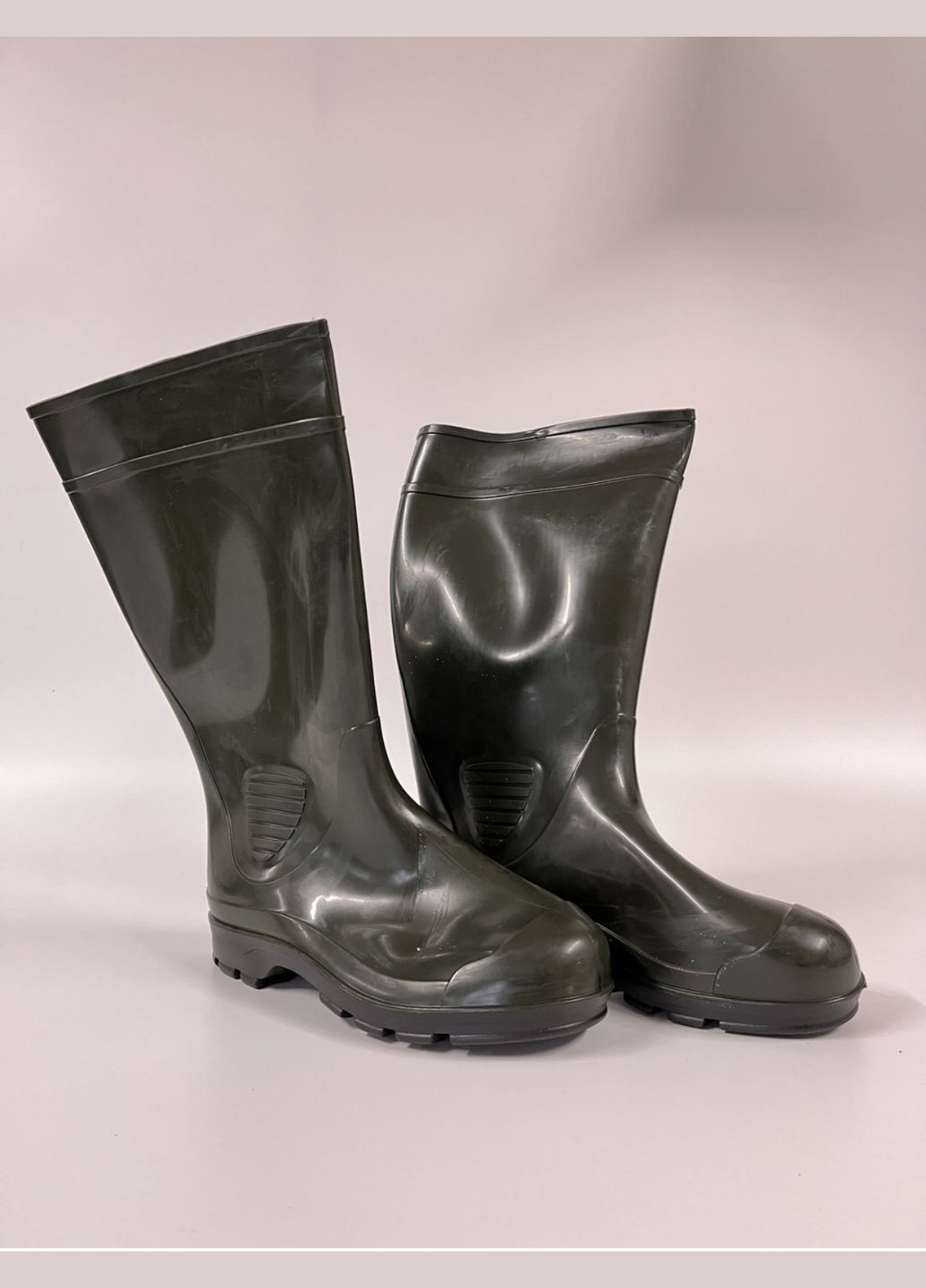 Хаки осенние сапоги из пвх Realpaks