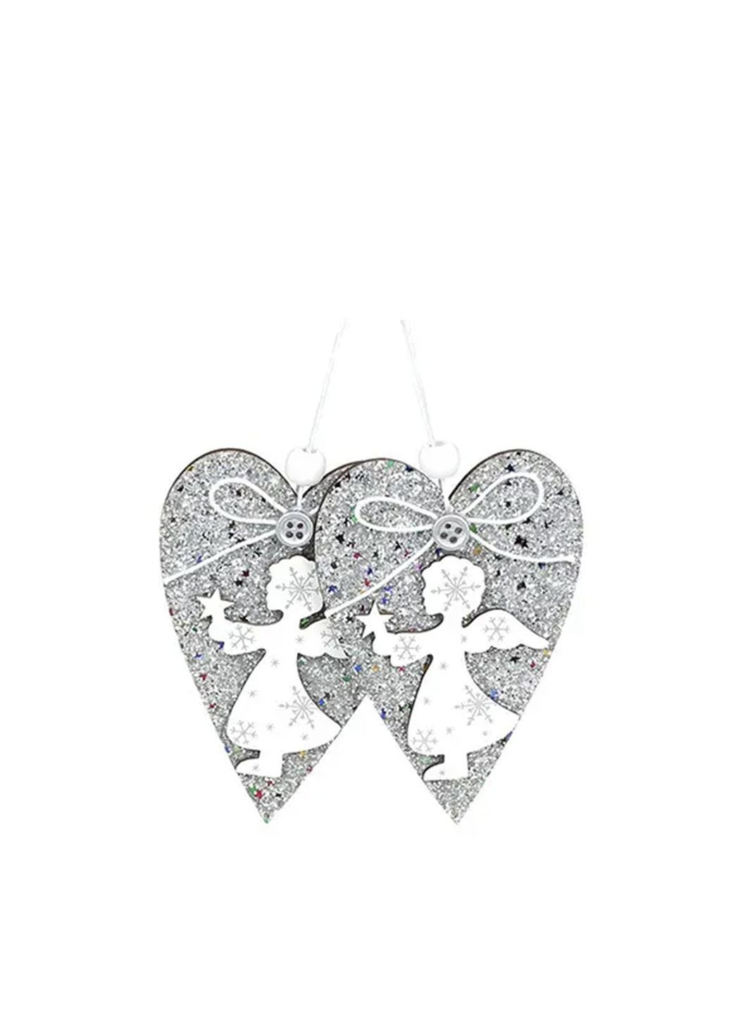 Набір новорічних прикрас Серце колір різнокольоровий ЦБ-00286959 BonaDi (366421819)