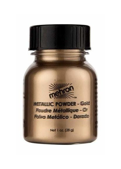 Mehron Металева пудра-порошок Metallic Powder, Gold (Золото), 28 г — Крем, США (369927178)