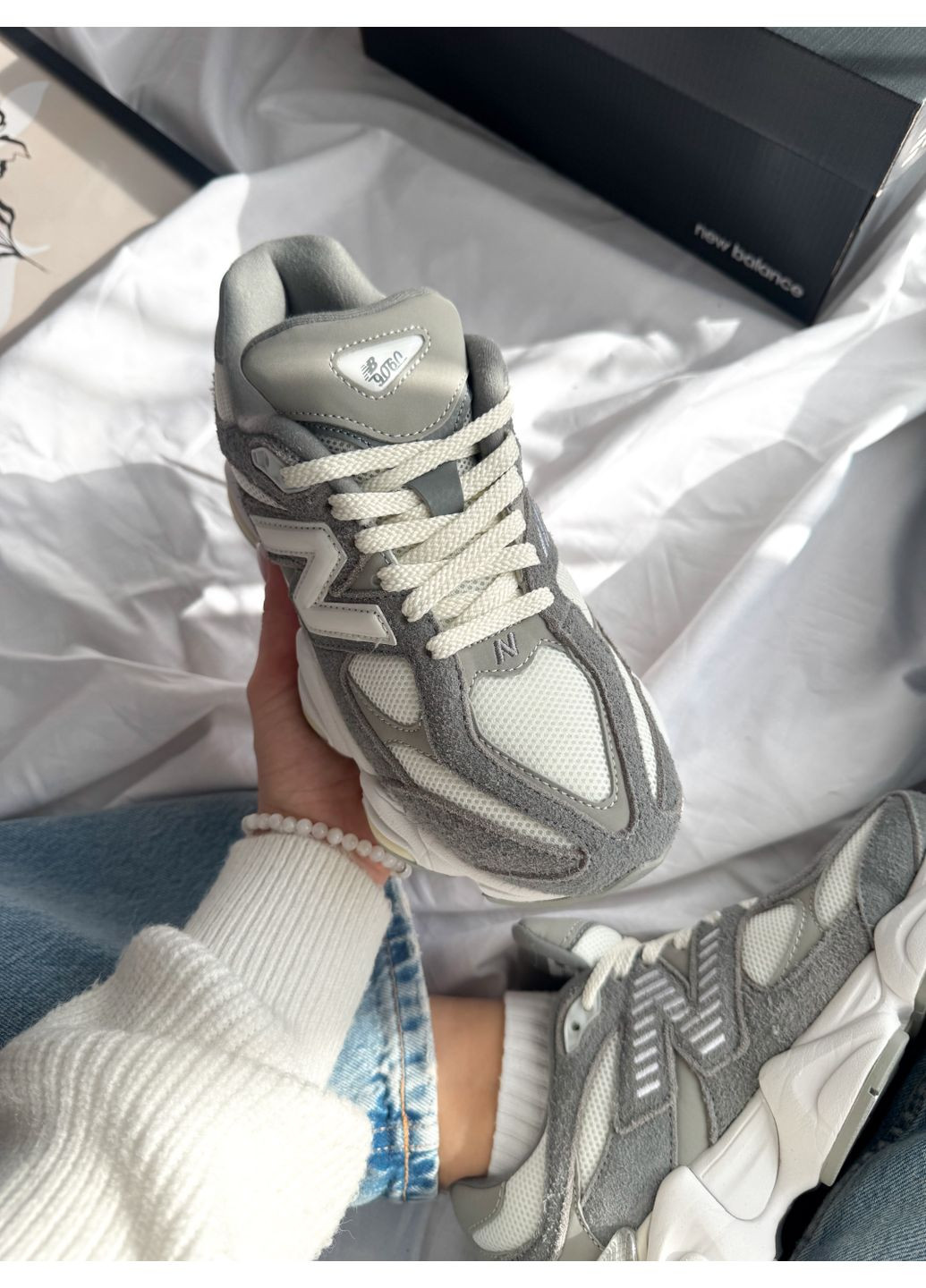 Сірі Осінні кросівки чоловічі і жіночі new balance 9060 grey | нью беланс 9060 сірі No Brand