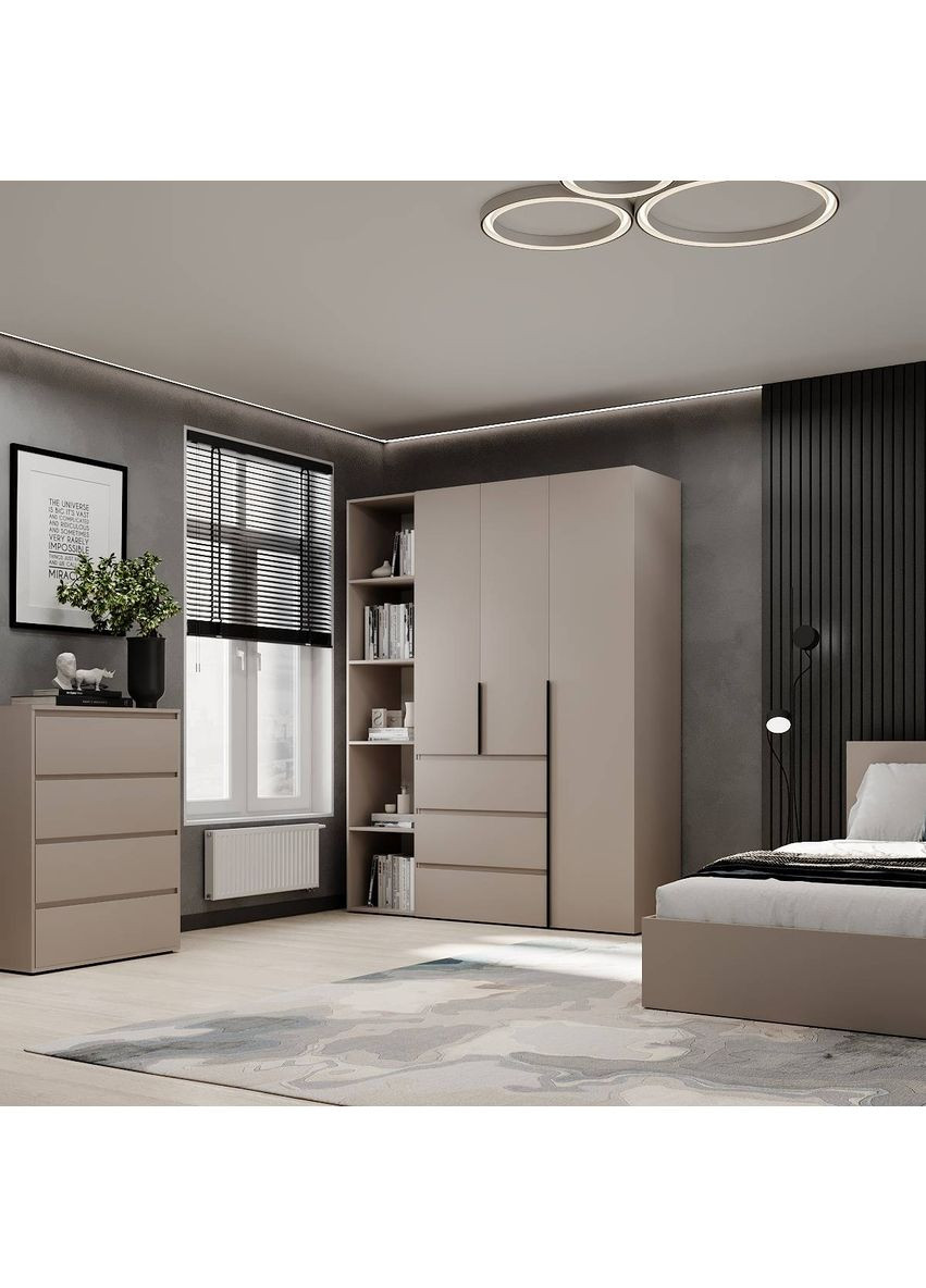 Шкаф распашной комбинированный №8 Light 1600x500x2200 Кашемир (LTK0814000000) Art In Head (342323510)