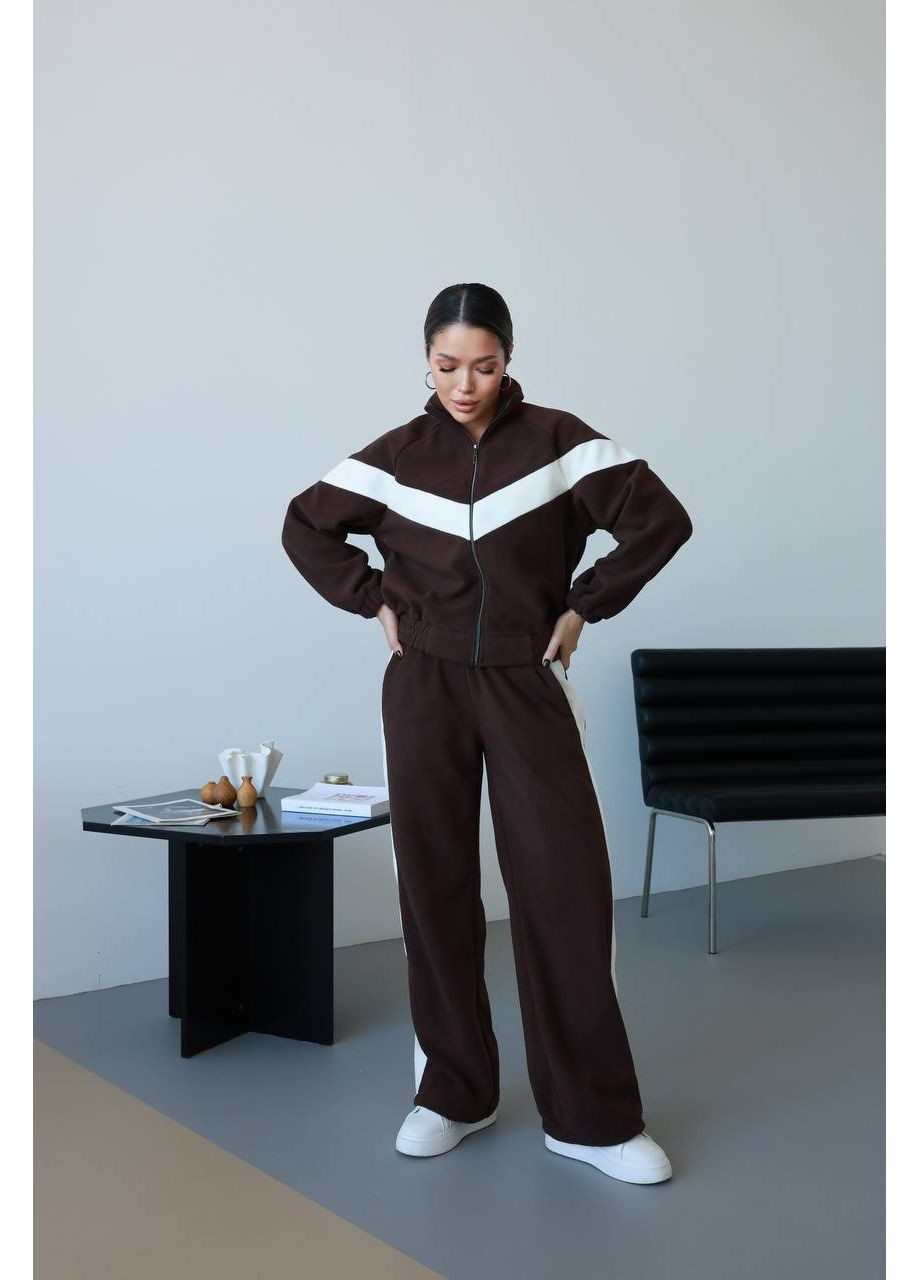 Трендовый женский костюм с контрастными линиями на полларе – новинка сезона ❤️ (ЗАМЕР В ОПИСАНИИ) DK/DL Мода без кордонів (369573764)