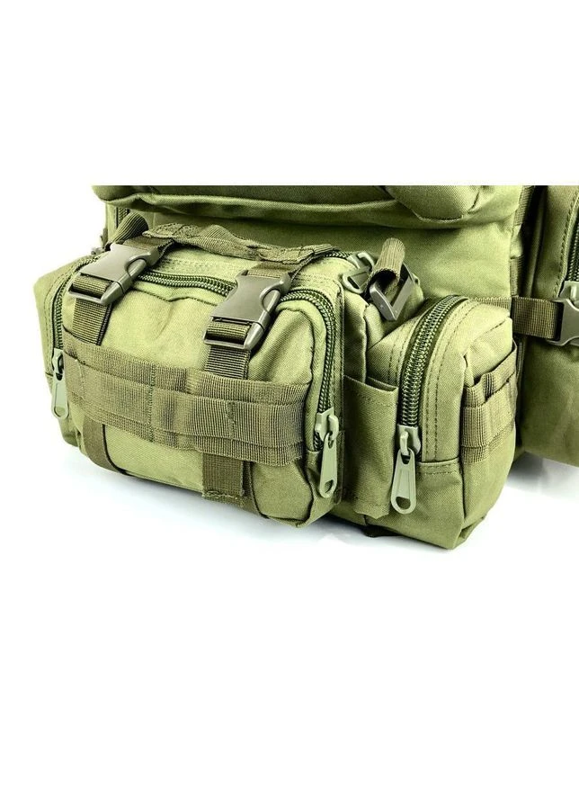 Сумка - підсумок тактична поясна Tactical військова, сумка нагрудна з ременем на плече 5 літрів кордура хакі No Brand (385313782)