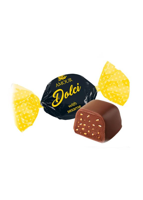 Конфеты «AMOUR Dolci» с кунжутом 150г Konti (22-0155) Кукумбер (328445085)