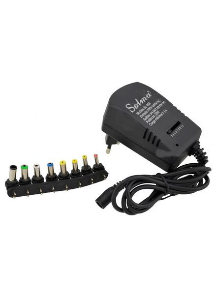 Мережевий адаптер зарядне 12V 3A 7 в 1 чорний No Brand (363329737)