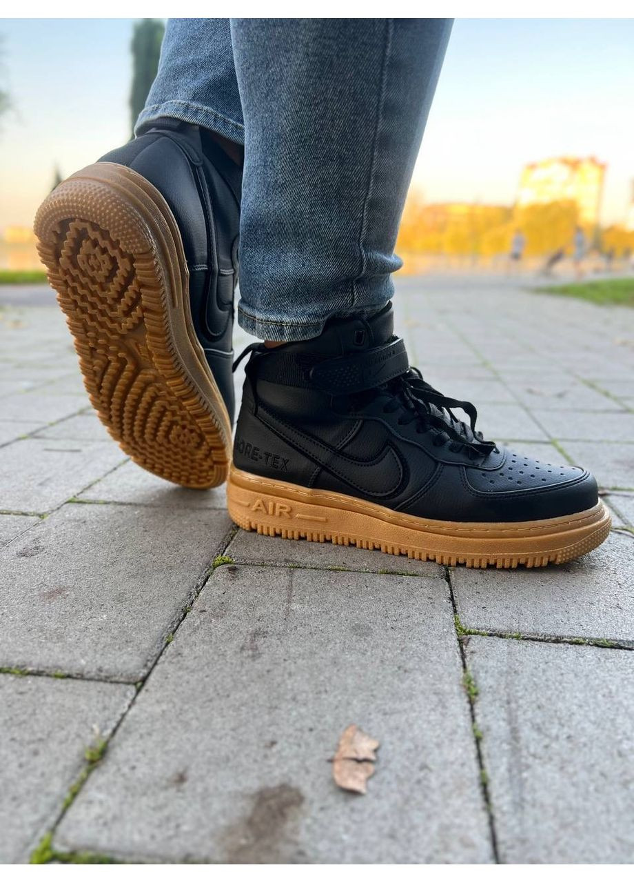 Комбіновані Осінні кросівки чоловічі nike air force gore-tex найк аір форс 1 преміум No Brand