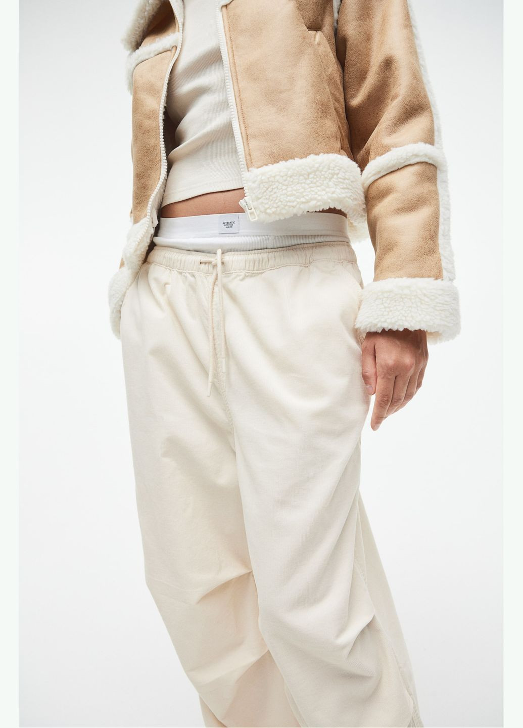 Вельветовые брюки-парашют H&M (300481247)