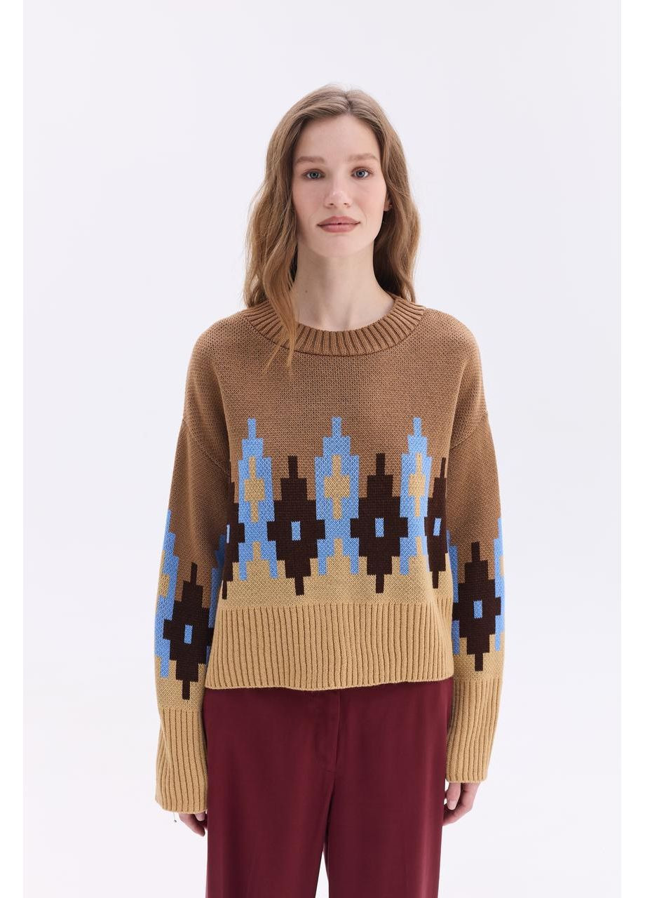 Бежевый демисезонный джемпер "алиса" MEREZHKA