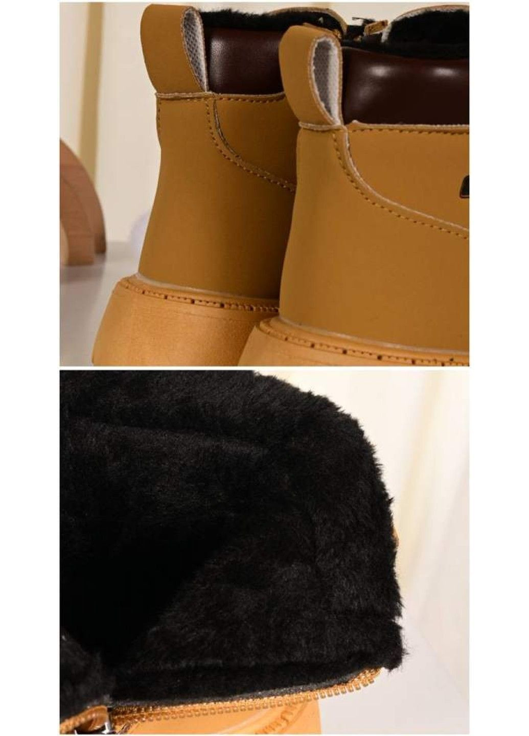 Зимние ботинки детские зимние коричневые Red Sun на шнурках