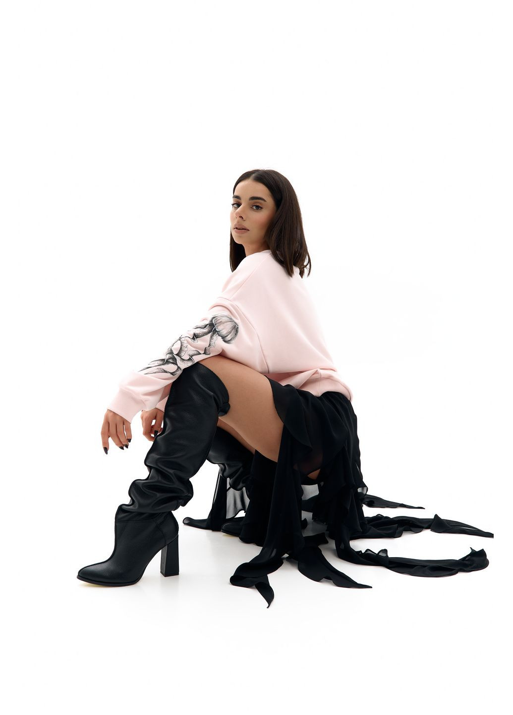 Черная юбка медуза Lavlia