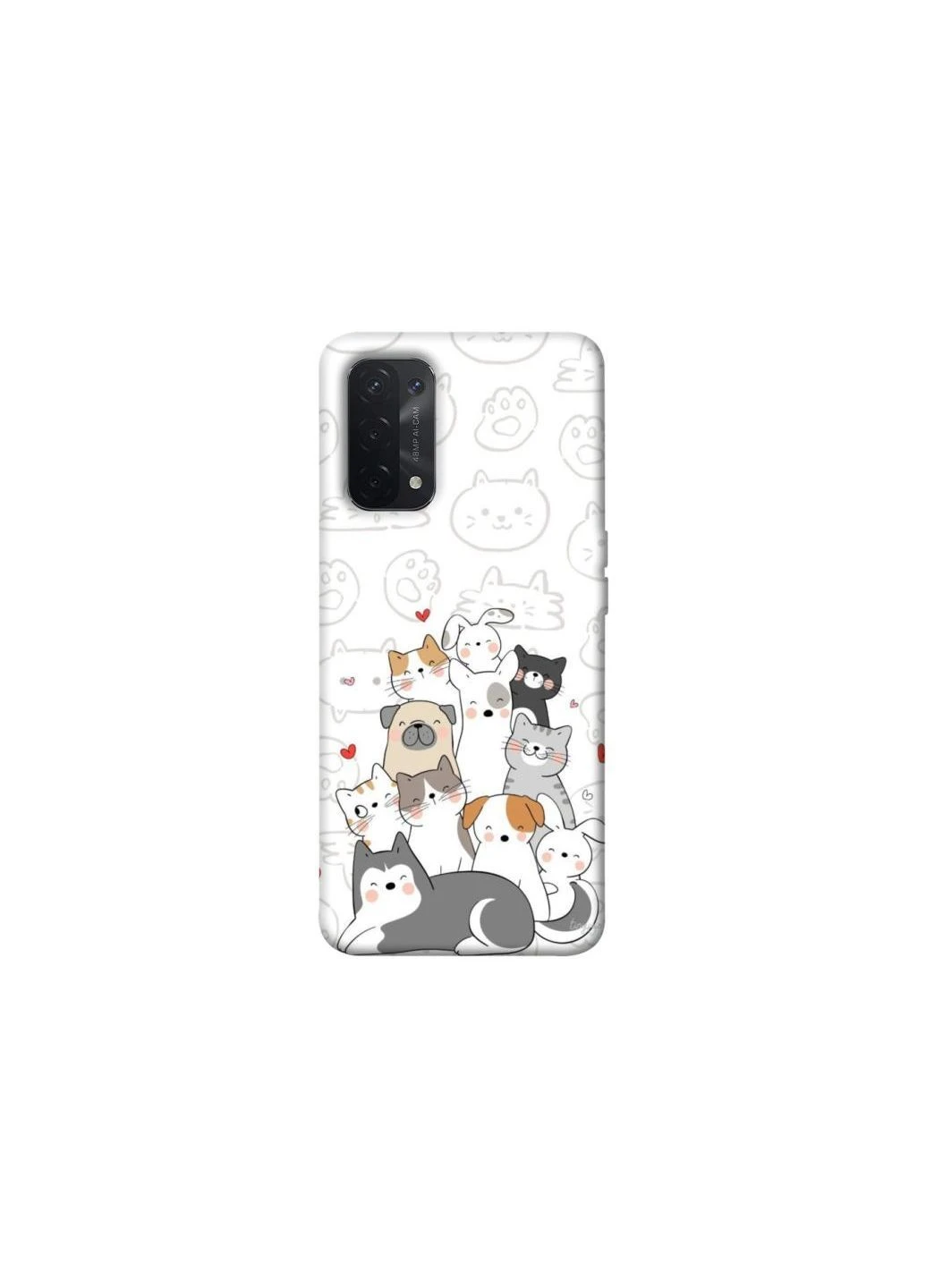 Чохол на Oppo A54 5G / A74 5G Funny Pets Frontalka (383438725)