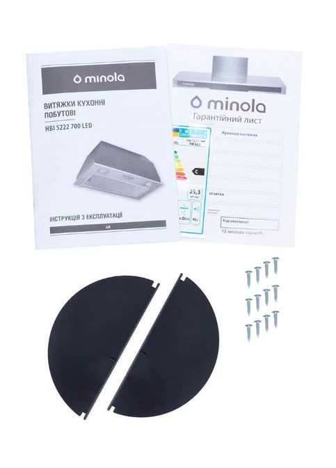 Вытяжка HBI 5222 WH 700 LED встроена MINOLA (339680217)