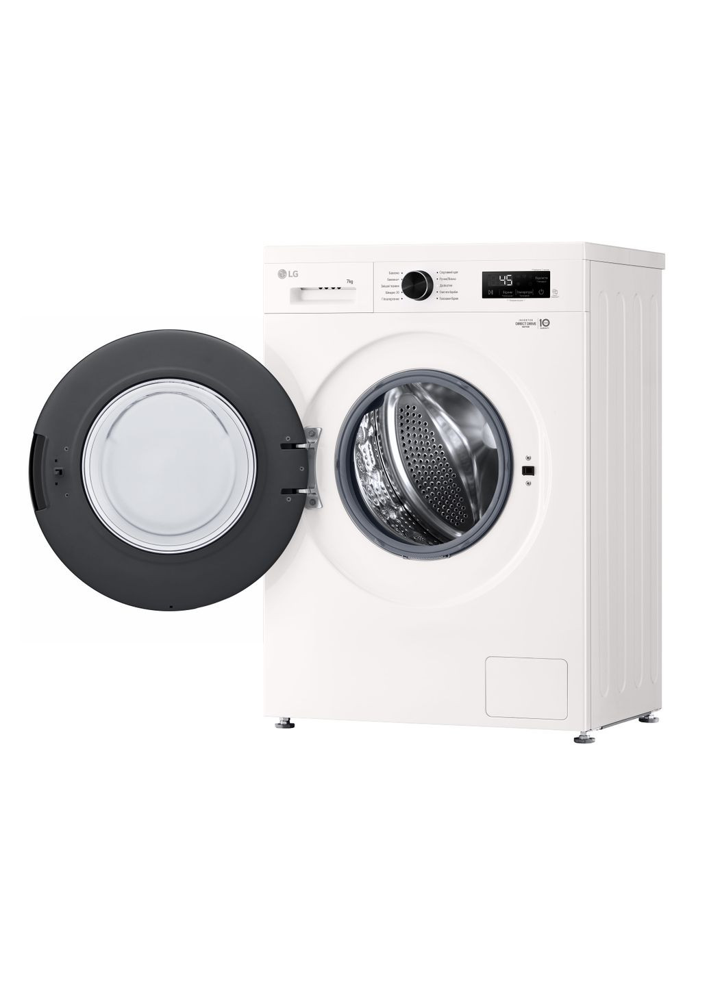 Стиральная машина F2Y1HS6W фронтальная, 7кг, 1200, A+++, 44см, дисплей, пара, инвертор, LG (364275507)