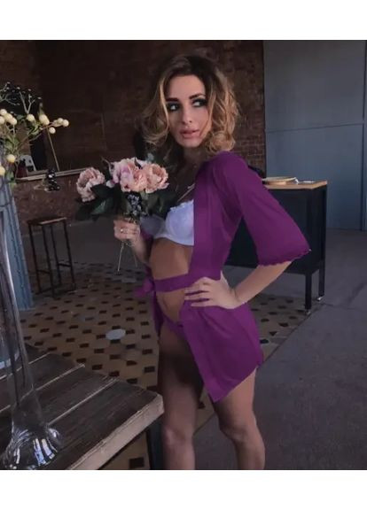 Сексуальный атласный халат. Эротическое белье для соблазна. Женский летний халатик для повседневной носки. China (360865287)