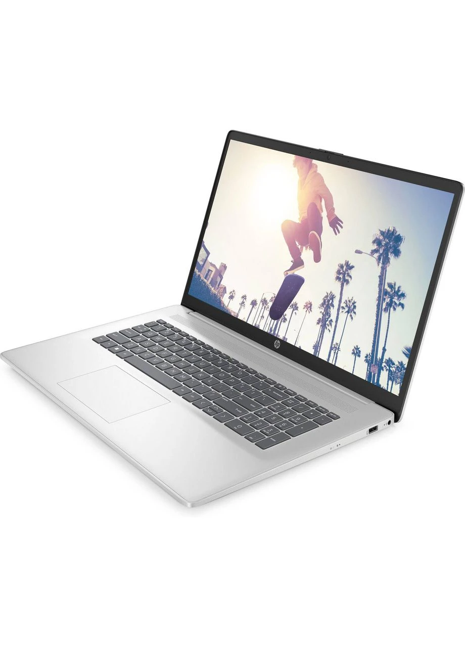 HP 17-cn4036ua 17.3" FHD IPS, 300n/Core 7-150U (5.4)/16Gb/SSD512Gb/Intel Gr/DOS/Сріблястий Hewlett Packard (394074003)