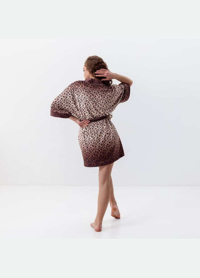 Халат женский из плюшевого велюра Леопард 3447_XL 16074 FlexDress (364790252)