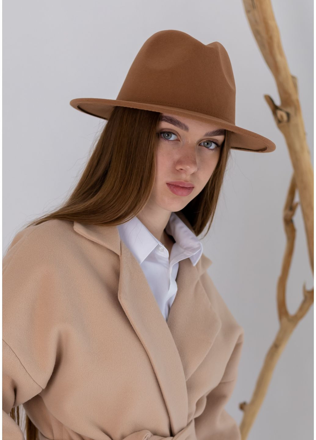 Шляпа Федора унисекс с регулировкой размера (поля 7 см) демисезон No Brand (362346126)