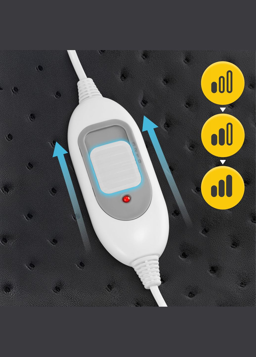 Грілка електрична 60 x 40 см з таймером та регулюванням Grey (P-5905973403610) 4FIZJO (318867439)