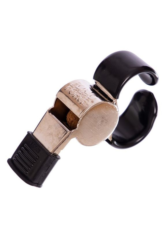 Свисток суддівський металевий SUPER FORCE CMG (110dB, з пальцетримачем, срібний) () (FOX40-9121-1418) Fox 40 (361435357)