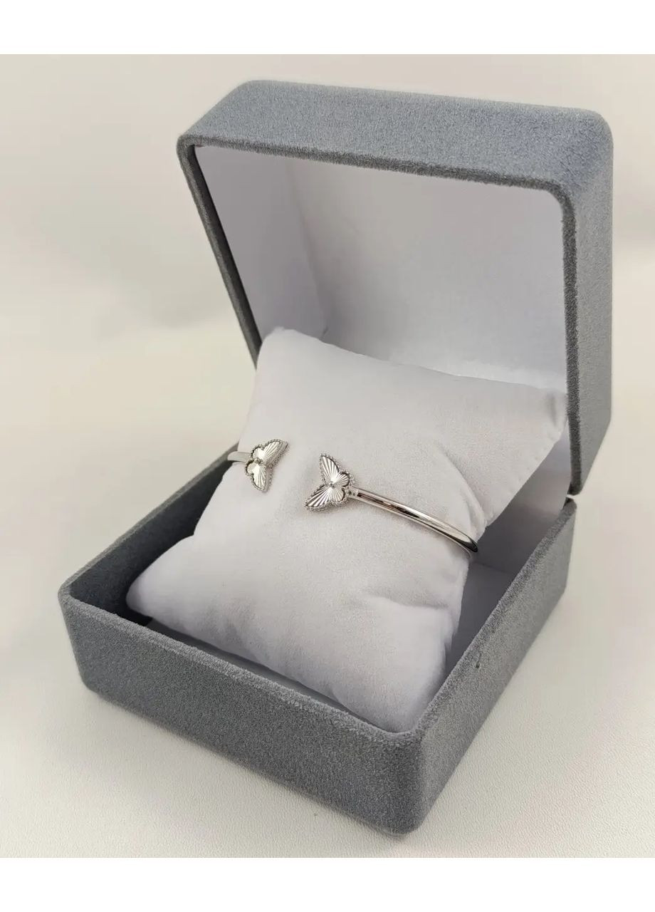 Браслет золотий жорсткий незамкнуте кільце без вставок "Метелики" 1-баб Shatlen Браслет (362376024)