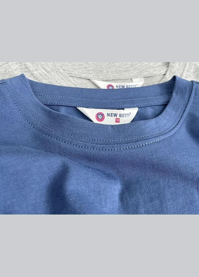 Футболка з довгим рукавом арт 7197 Темно-блакитний NEW BETTY (300075212)