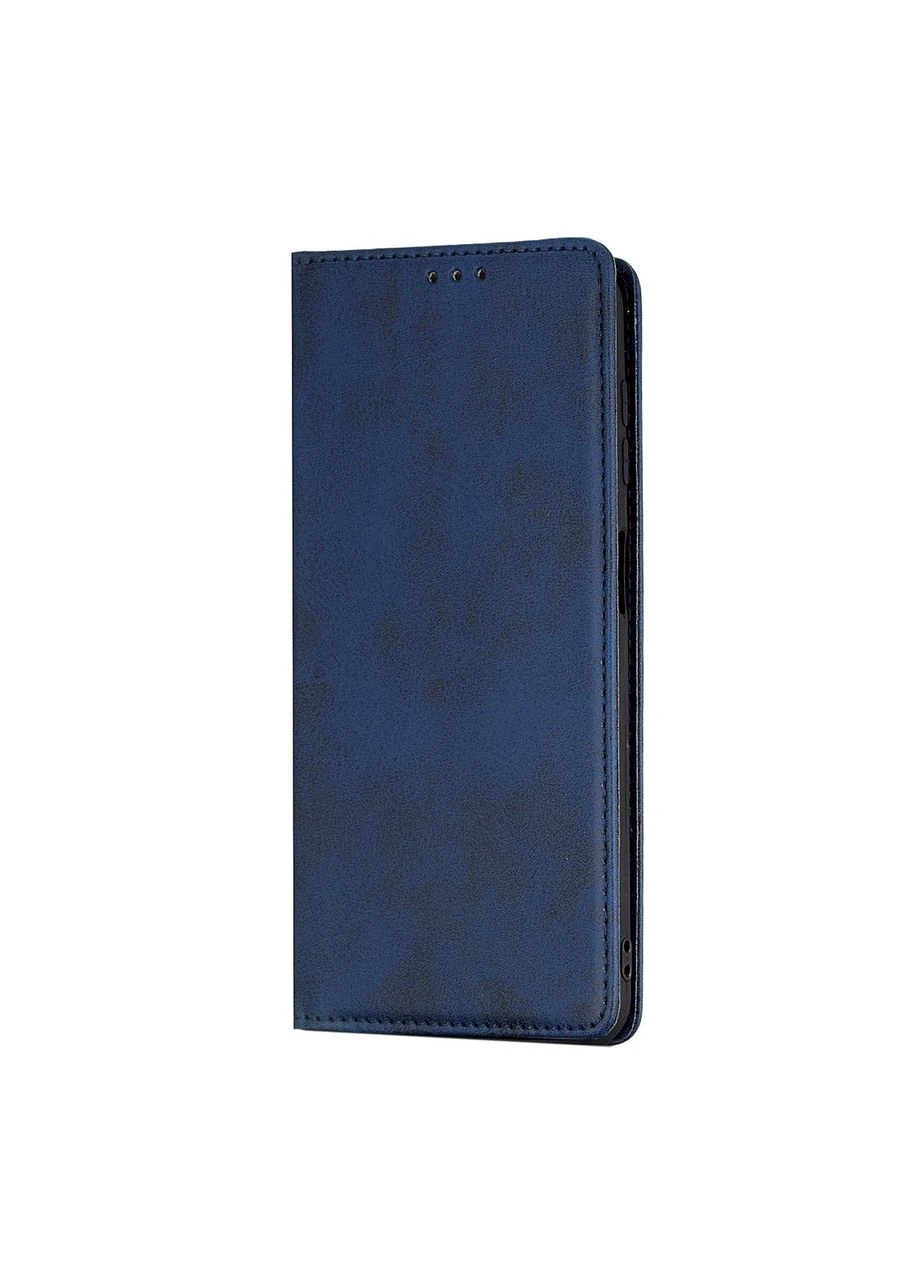 Чохол-книжка Premium Шкірзам протиударний для Samsung A23 4G/A23 5G Темно-синій Case (370163500)