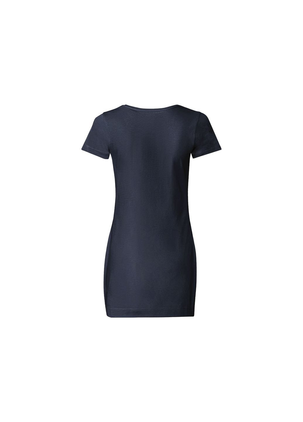 Женская удлиненная футболка размер xs, s, m, l, темно синий Esmara Подовжена футболка - (298426236)