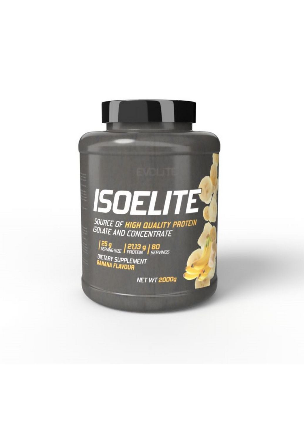 Протеин Iso Elite, 2 кг Банан Evolite Nutrition (293483514)