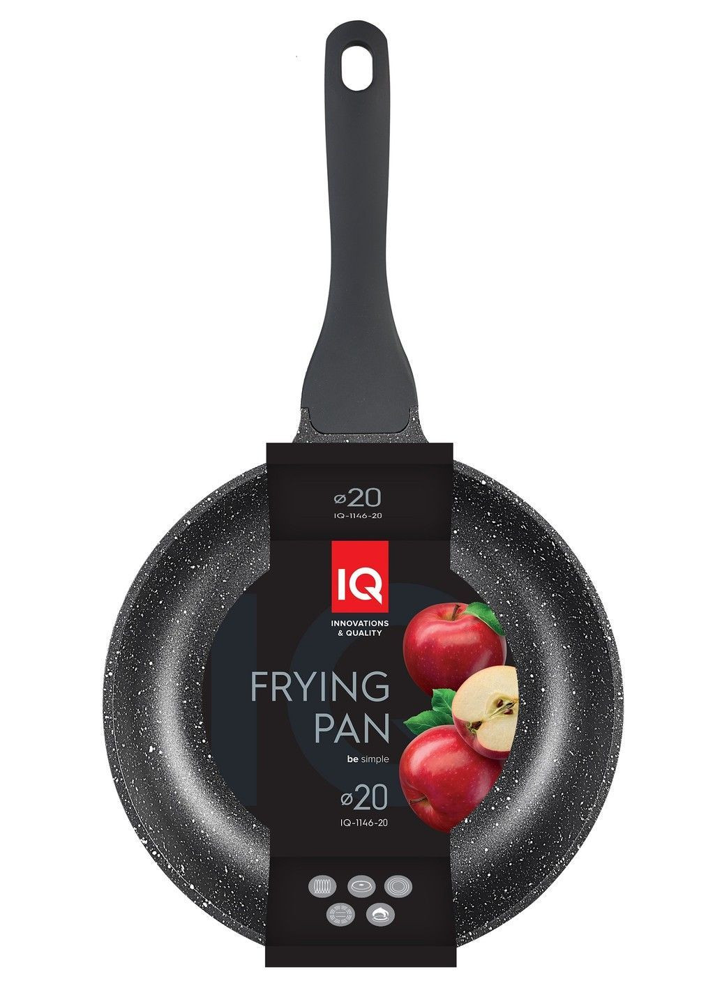 Сковорода Be Simple глибока 20 см б/кришки (-1146-20) IQ (365276915)