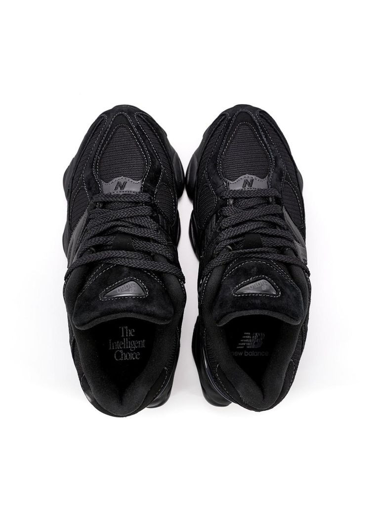 КРОССОВКИ ЖЕНСКИЕ NEW BALANCE 9060 TRIPLE BLACK НЬЮ БЕЛАНС 9060 No Brand чёрные демисезоны (369389519)