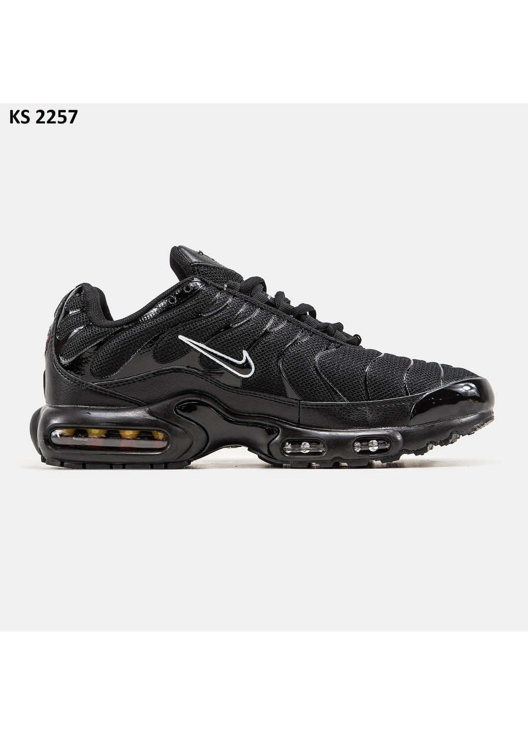 КРОССОВКИ ЖЕНСКИЕ NIKE AIR TN MAX PLUS BLACK НАЙК АИР МАКС ТН ПЛЮС No Brand чёрные демисезоны (367175417)