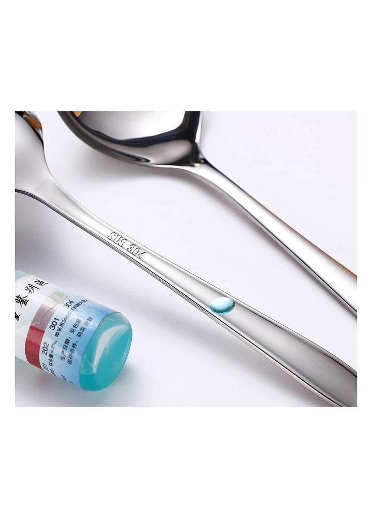 Набір чайних ложок з нержавіючої сталі з довгою ручкою Long Mood, 7 шт More (369156996)