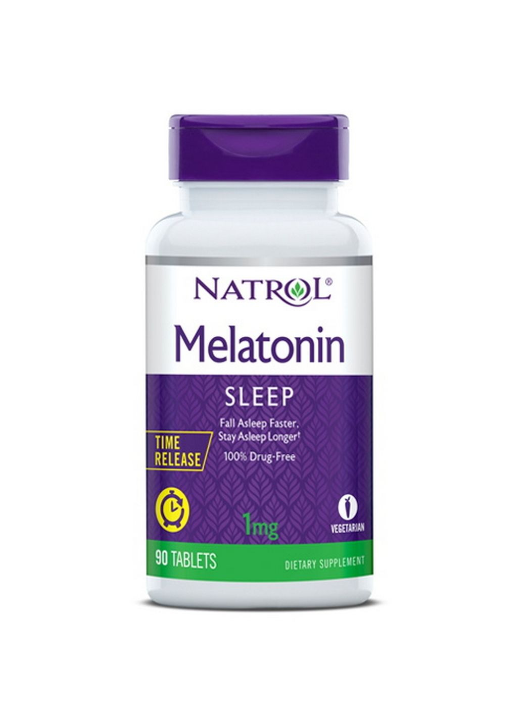 Натуральна добавка Melatonin 1 mg Time Release, 90 таблеток Natrol (293417929)